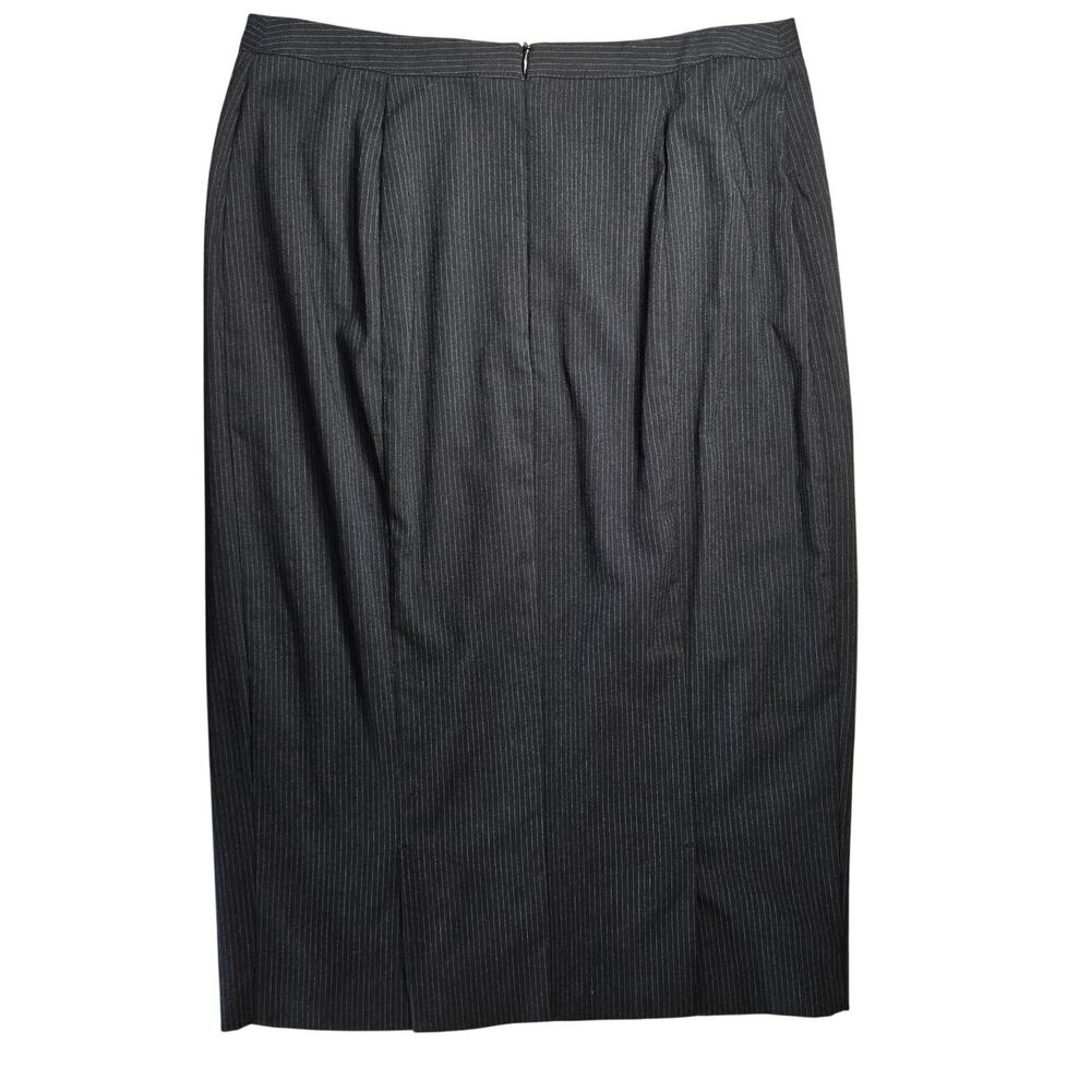 Vintage 90s Laundry by Shelli Segal Pin Stripe Pencil Skirt Size 8 Chic